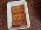 Orange custard pudding