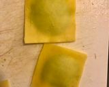 A picture of step 12 of Cheats Pea and Ricotta Ravioli with Rich Tomato Sauce.
