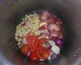 A picture of step 1 of Beef shorba.