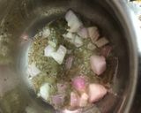 A picture of step 1 of Mint pulao.
