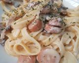 Foto langkah ke 6 dari resep Pasta Creamy Alfredo tanpa cooking cream (carbonara?).