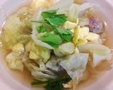 รูปขั้นตอนการทำที่ 3 ของ แกงจืดกะหล่ำปลี..เต้าหู้หมูสัป🍜