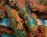 A picture of step 3 of Crispy bhindi.