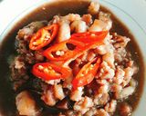Hình bước làm 3 của món Thịt ba chỉ xào mắm ruốc