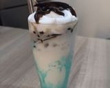 Foto langkah ke 6 dari resep Es BUCIN (vanila blue cincau).