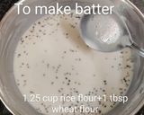 A picture of step 1 of Rice aata instant dosa.