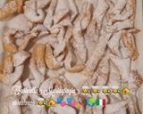 Foto del passaggio 6 della ricetta Chiacchiere e chiacchiere di carnevale con glassa al cioccolato 👩🍳🌍🇮🇹🏡🎭🎭🎭🎭🎭