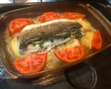 Foto del paso 9 de la receta: Filetes de lubina al horno con cebolla patata tomate natural y aderezo Vidalim