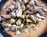 Fokhagymás gomba bulgurral recept fázis 4 fotója