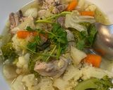 Hình bước làm 2 của món Soup gà rau củ