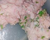 A picture of step 4 of Haray bharai chicken nuggets.