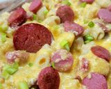 Foto del paso 6 de la receta: 🧀🔋Mac and cheese reloaded 🔋🧀Salsa de queso, salchicha y pepperoni para pastas