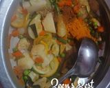 A picture of step 3 of Goan Veg Caldin.