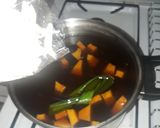 Foto langkah ke 4 dari resep Kolak labu kuning bubur gunting.