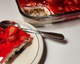A picture of step 14 of Strawberry Pretzel Salad.