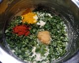 A picture of step 3 of Gujarati Handvo (multi grain savoury methi cake).
