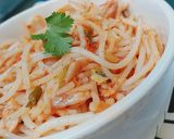 A picture of step 8 of Peri Peri noodles.