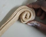 A picture of step 6 of Soft Layered Brown chapos.
