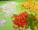 A picture of step 1 of Romancing The Rains, Indo - Chinese Sweet Corn Soup.
