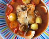 Foto del paso 8 de la receta Merluza en salsa marinera