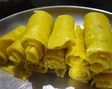 मूंगदाल खांडवी रोल (moong dal khandvi roll recipe in Hindi) रेसिपी चरण 3 फोटो