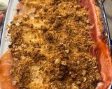 A picture of step 5 of GF summer crumble 🤤.