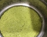 A picture of step 3 of Spinach Khaman Dhokla.