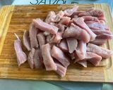Une image de l'étape 1 de Sauté de veau aux champignons bruns.