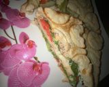 A picture of step 4 of Club sandwich.