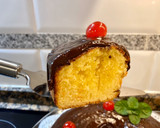 Foto del paso 17 de la receta: Bizcocho de mantequilla y naranja con ganache de chocolate
