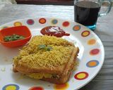 A picture of step 5 of Masala Sandwich.