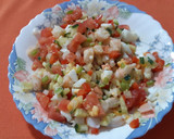 Foto del paso 5 de la receta: Ensalada con huevo y langostinos