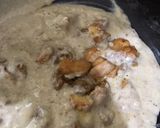 A picture of step 7 of Chicken Alfredo Pasta.