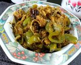 A picture of step 6 of Chicken Bell Pepper Fry.