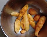 A picture of step 1 of Marvadi Turmeric pickle.