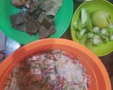 Foto langkah ke 6 dari resep Tunuman Pedo alias Botok Ikan asin.