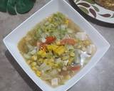 Cara Membuat Sayur bening jagung sawi tahu 6