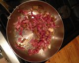 A picture of step 7 of Porcini and pancetta pasta sauce.