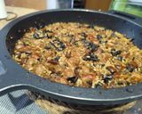Foto del paso 14 de la receta: Arroz con Butifarra, Rovellons, Trompetas de la Muerte y Champiñones Portobello