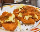 Foto langkah ke 6 dari resep Chicken Katsu (+parutan mangga dgn sambal tumis).