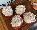 Une image de l'étape 8 de Tomates farcies au crabe, mayonnaise et aneth.