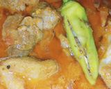 A picture of step 5 of Achar ghousht.