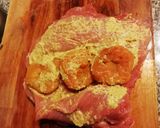 Foto del paso 3 de la receta: Cerdo relleno con orejones al oporto con batatas y calabaza saborizada