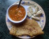 A picture of step 1 of Bottle gourd pancakes.