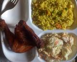 Fried Rice/chicken peri peri/egg salad recipe step 8 photo
