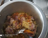 A picture of step 1 of Mutton curry.