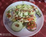 A picture of step 8 of Tangy Mexican tacos with hung Curd dip.