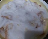 A picture of step 7 of Egg pudding with Apple juice and Cranberry juice.