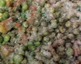 A picture of step 2 of Green peas spicy chaat.