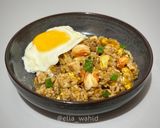 Foto langkah ke 8 dari resep Nasi Goreng Ayam Udang.